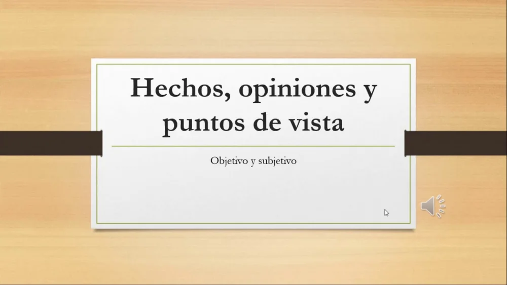 Diferencia entre opinión y punto de vista
