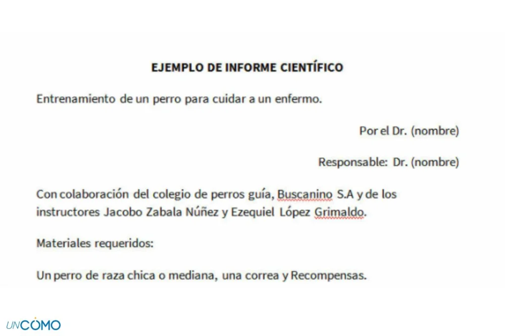 Diferentes tipos de redacción de informes