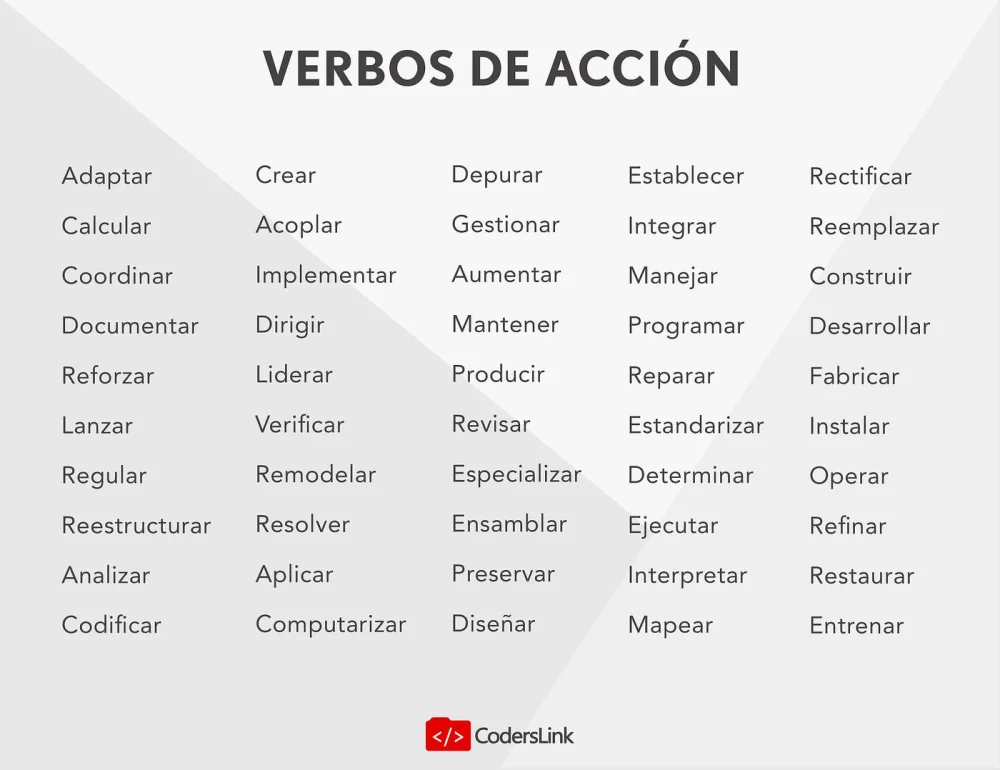 ¿Qué son los verbos de acción?