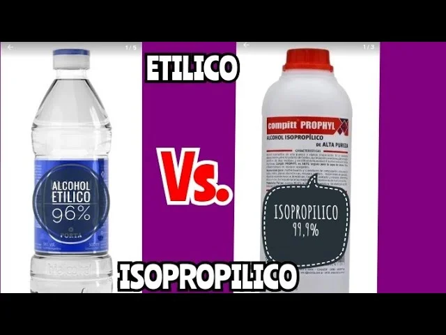 Diferencia entre alcohol isopropílico y etílico