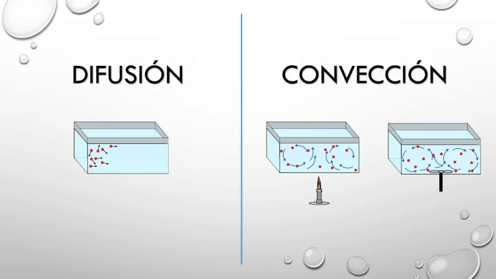Diferencia entre difusión y convección