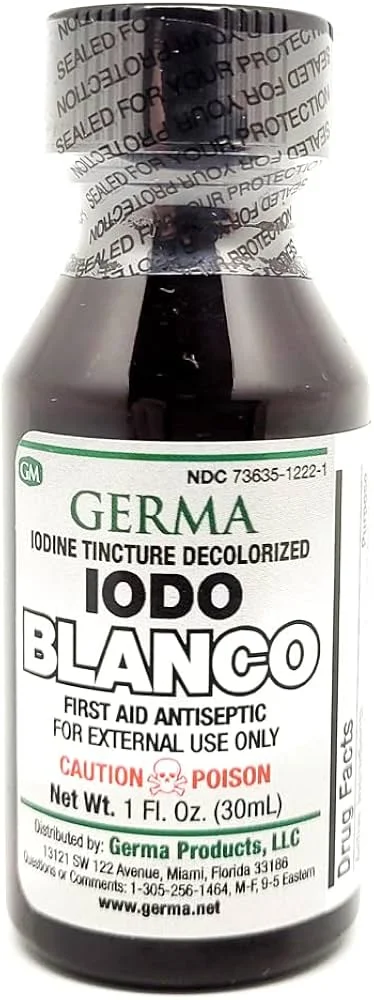 Diferencia entre el yodo y el yodo decolorado