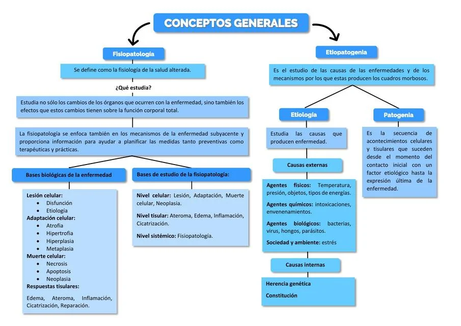 Diferencia entre fisiopatología y patogénesis