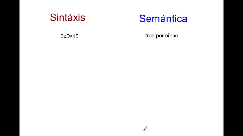 Diferencia entre sintaxis y semántica