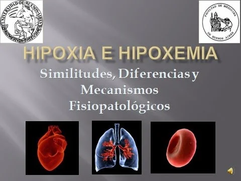 Diferencia entre hipoxia e hipoxemia