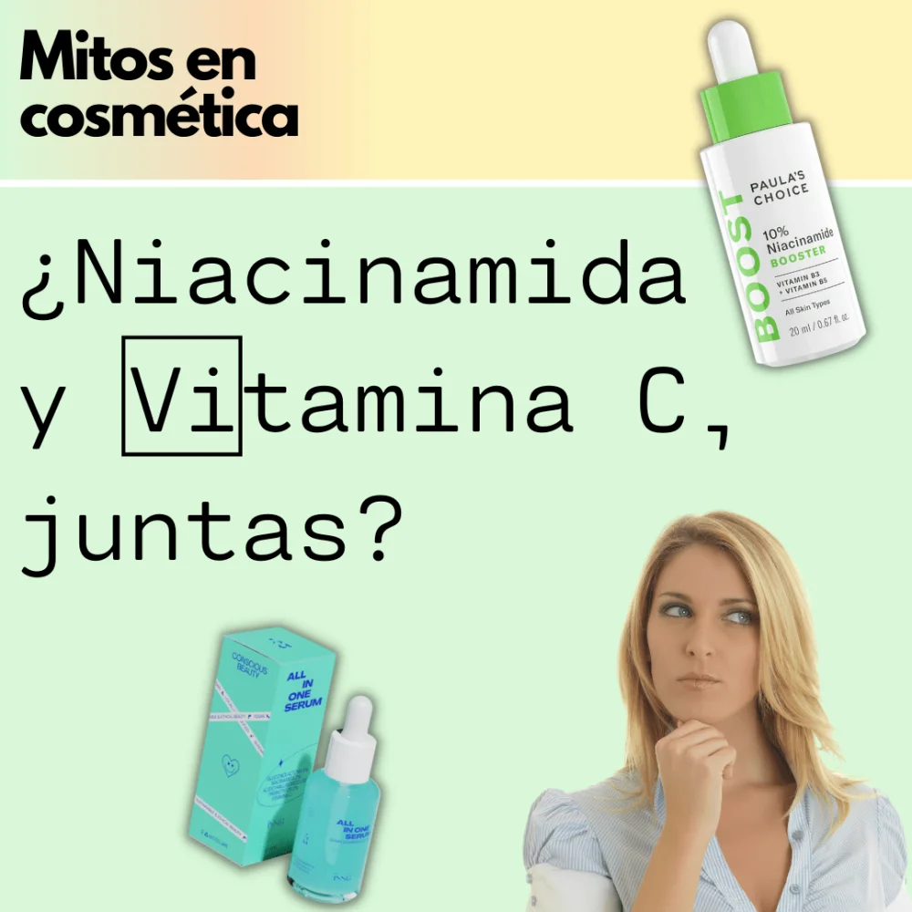 Diferencia entre la vitamina C y la niacinamida