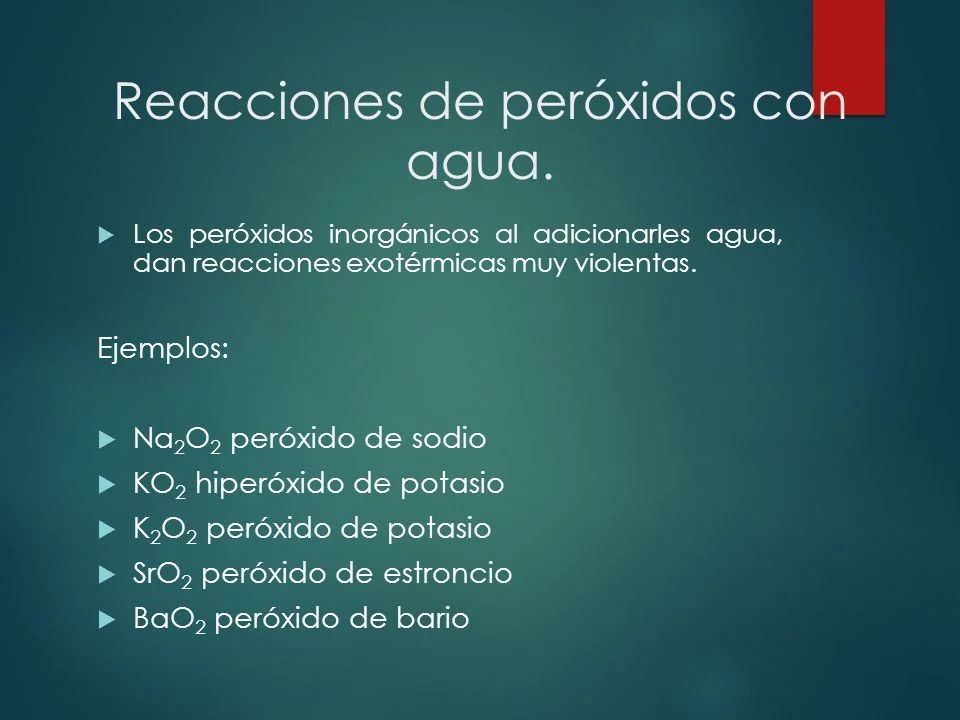 Diferencia entre óxidos peróxidos y superóxidos