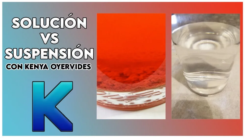 Diferencia entre solución y suspensión
