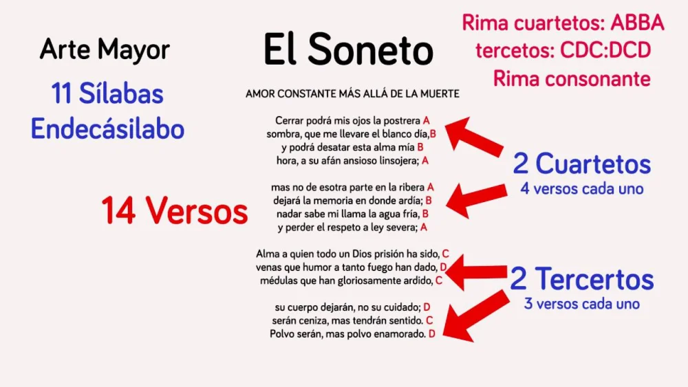 Diferencia entre soneto y poema