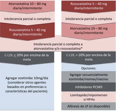 Diferencia entre las estatinas hidrofílicas y lipofílicas