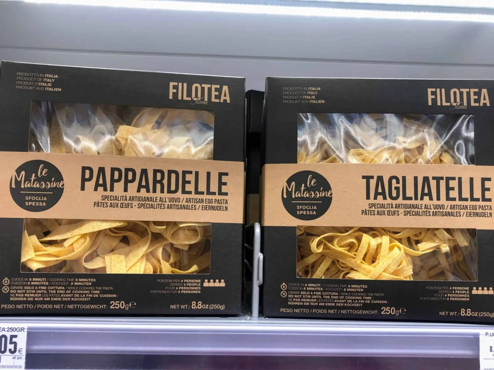 Diferencia entre pappardelle y tagliatelle