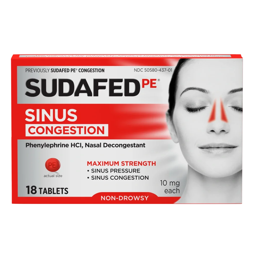 Diferencia entre Sudafed y Sudafed PE