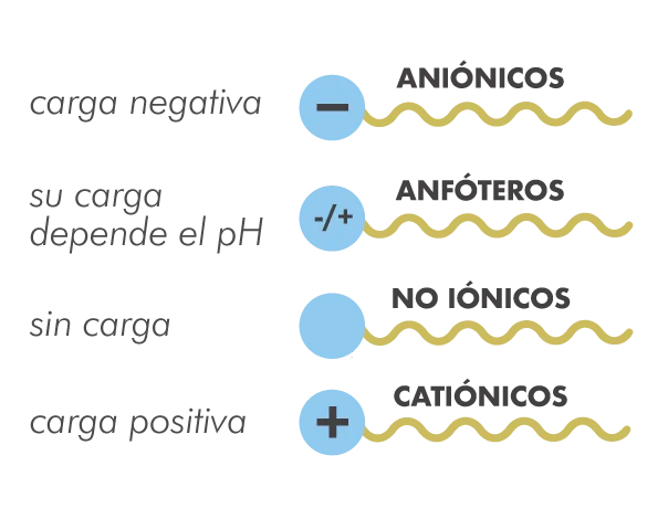 Diferencia entre surfactantes aniónicos y no iónicos