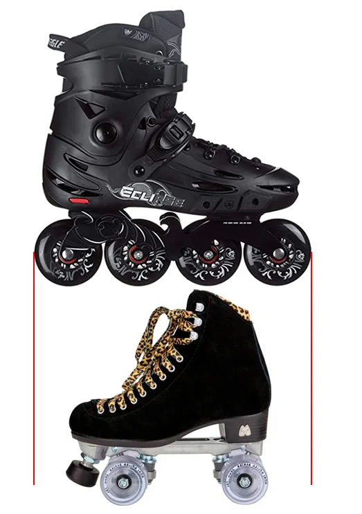 Diferencia entre patines y rayas