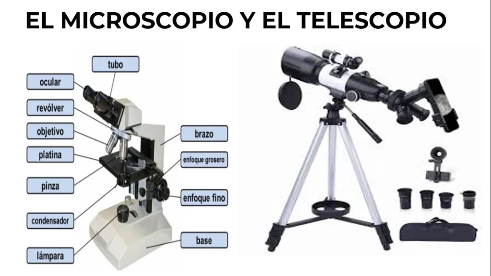 Diferencia entre telescopio y microscopio
