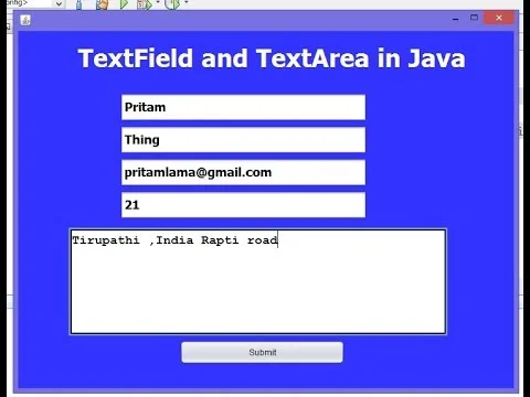 Diferencia entre TextField y TextArea en Java
