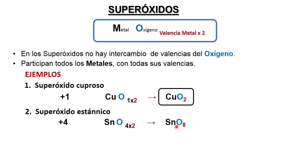 Diferencia entre peróxido y superóxido