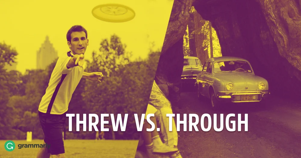Diferencia entre Threw y Through