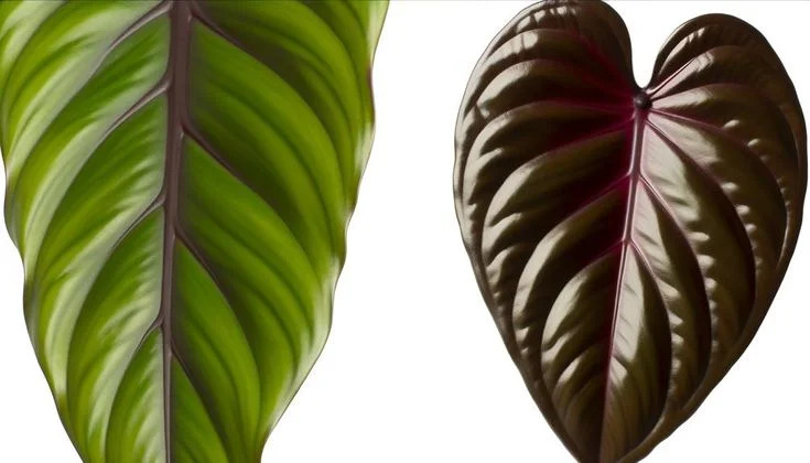 Diferencia entre Philodendron Gigas y Melanochrysum