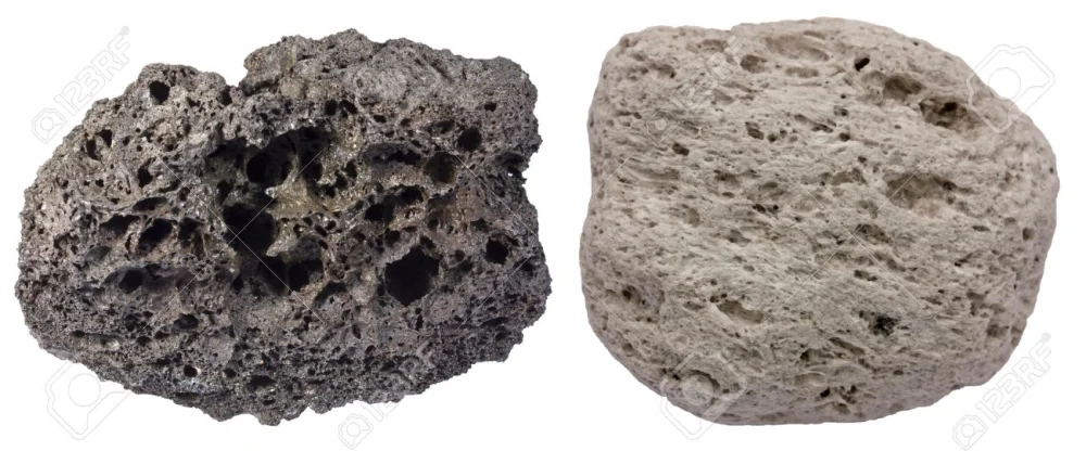 Diferencia entre piedra pómez y escoria