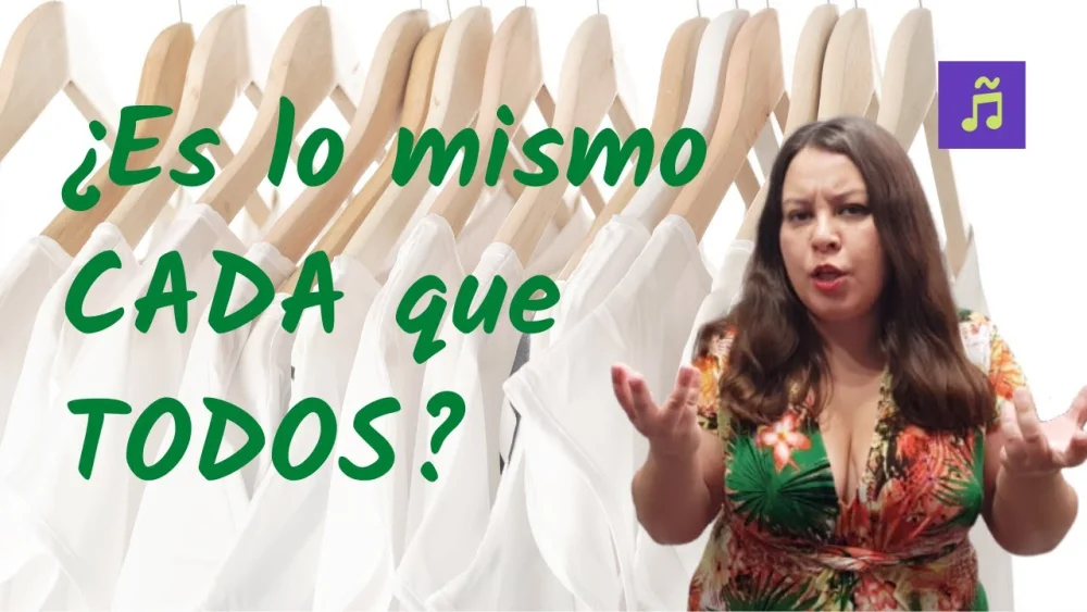 Diferencia entre todos y cada uno