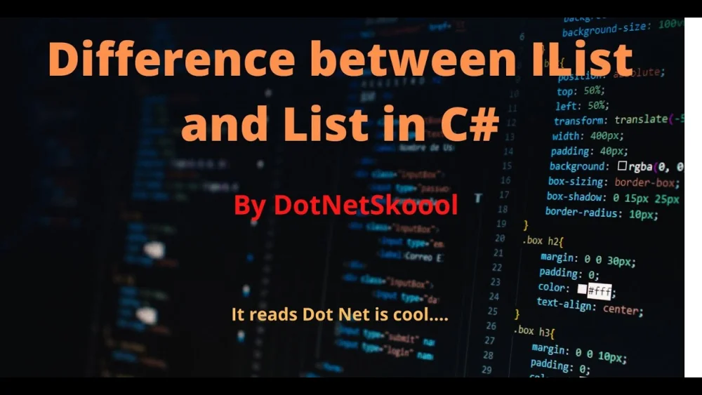Diferencia entre List e IList en C#.NET