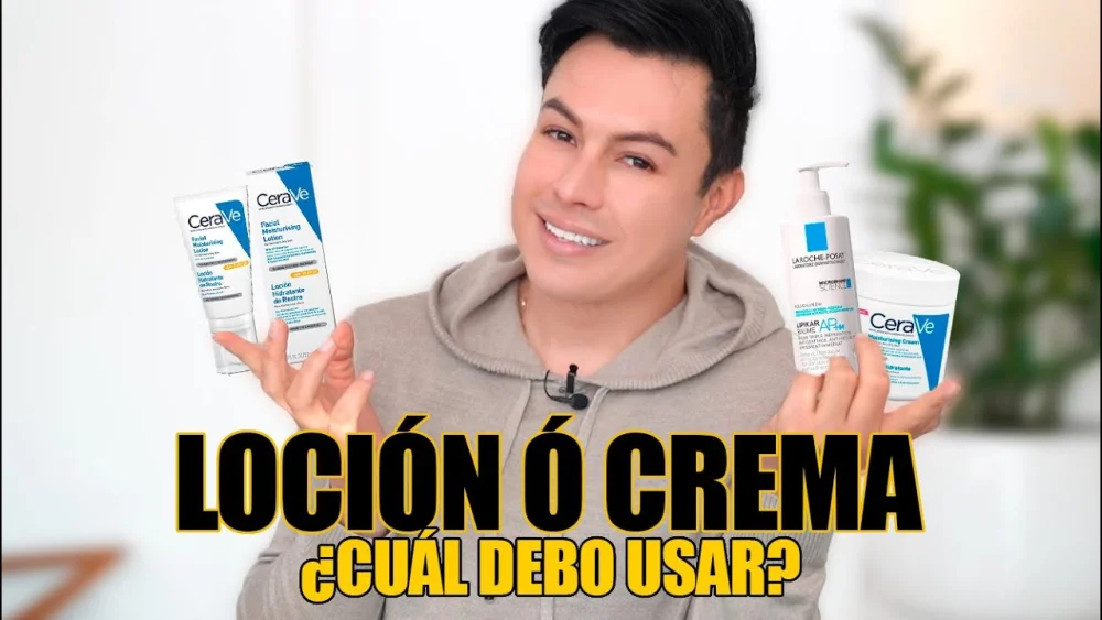 Diferencia entre loción y crema
