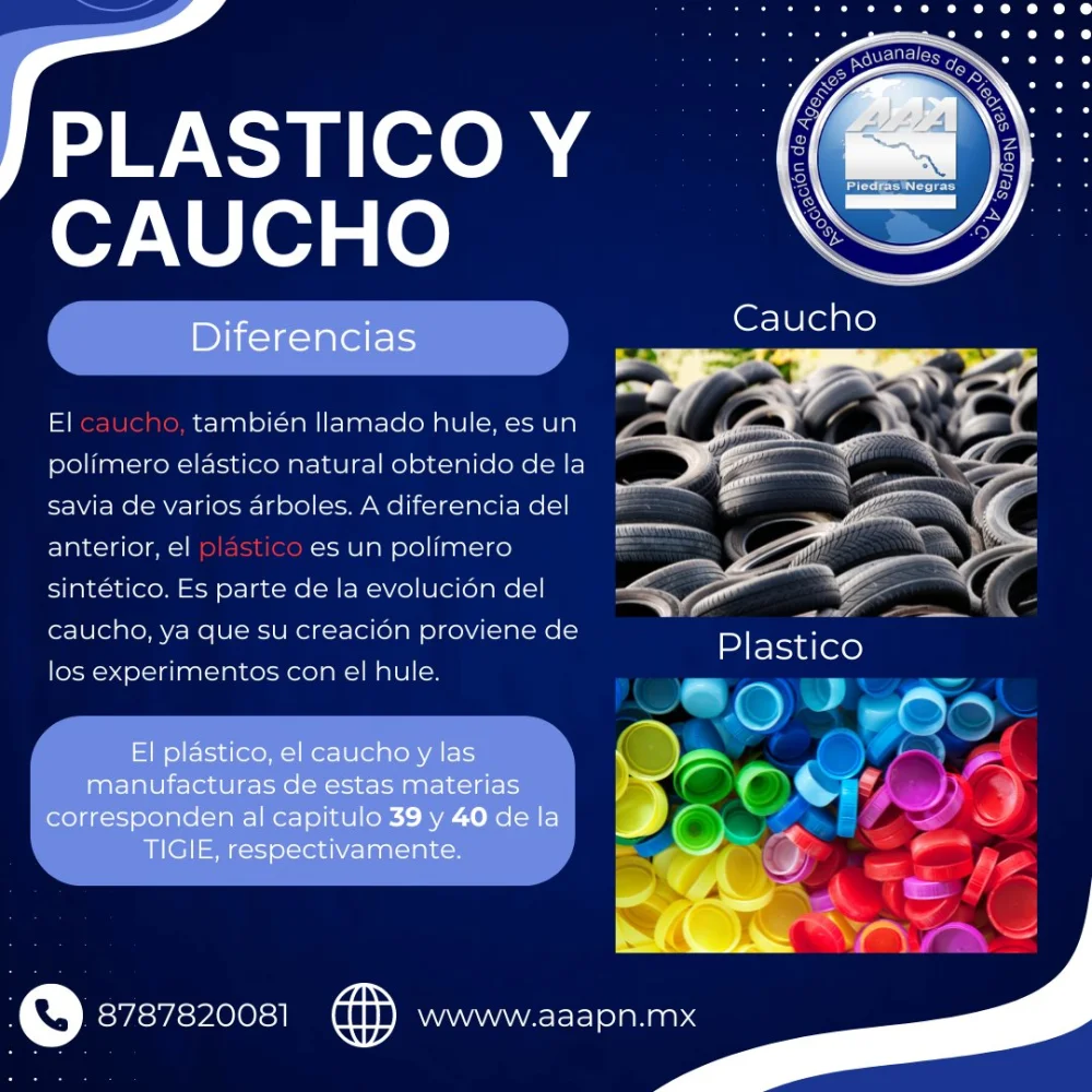 Diferencia entre plástico y caucho