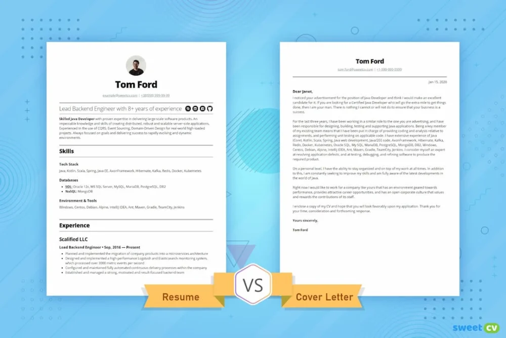 Diferencia entre un currículum y una carta de presentación