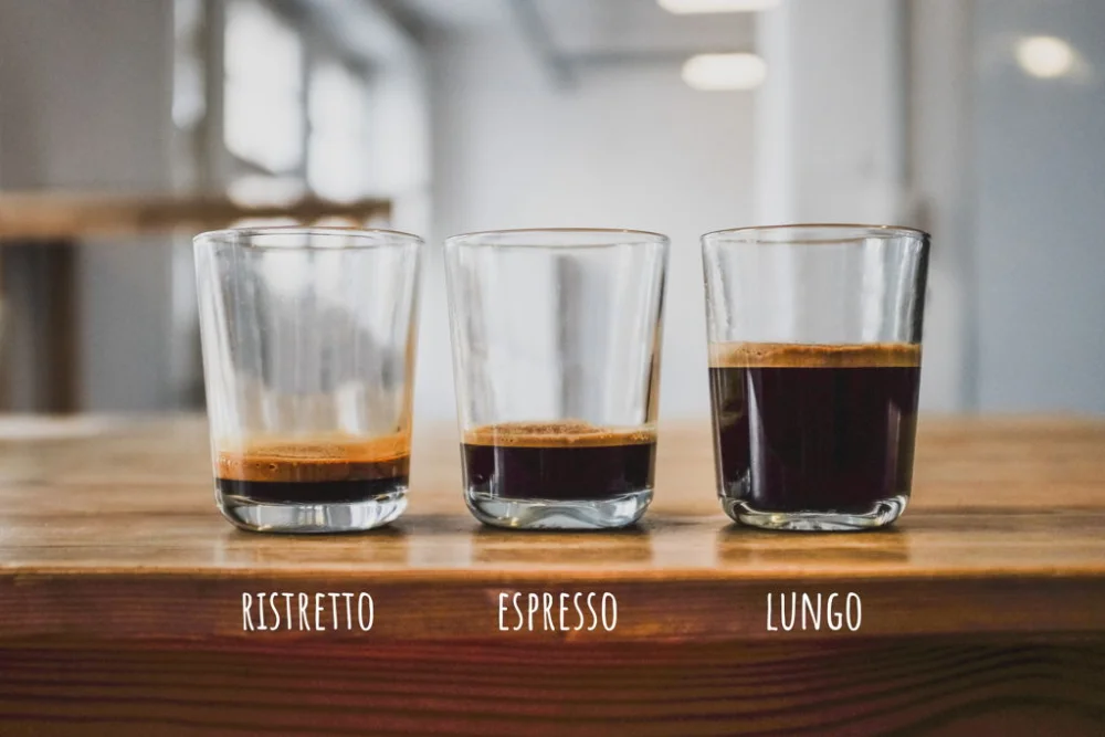 Diferencia entre un espresso Ristretto y un lungo