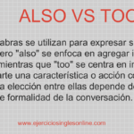 Diferencia entre Also y Too