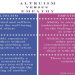 Diferencia entre altruismo y empatía
