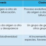 Diferencia entre anagénesis y cladogénesis
