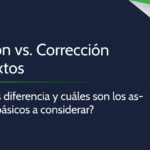 Diferencia entre corrección de textos y edición de textos