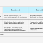 Diferencia entre diseñador web y desarrollador web