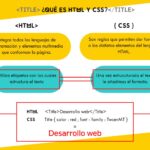 Diferencia entre HTML y CSS