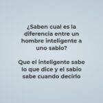 Diferencia entre inteligente y sabio