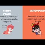 Diferencia entre memoria a corto y largo plazo