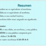 Diferencia entre morfema y sílaba