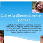 Diferencia entre raza y etnicidad