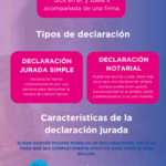 Diferencia entre una declaración jurada y una declaración jurada