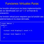 Diferencia entre una función virtual y una función virtual pura