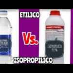 Diferencia entre alcohol isopropílico y etílico