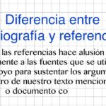 Diferencia entre bibliografía y referencias