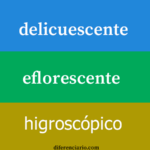 Diferencia entre delicuescentes eflorescentes e higroscópicos