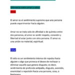 Diferencia entre el amor y el odio