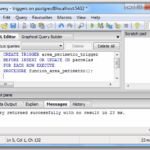 Diferencia entre el disparador antes y el disparador después en MySQL