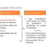 Diferencia entre el equilibrio químico y el equilibrio dinámico