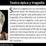 Diferencia entre el teatro épico y el teatro dramático