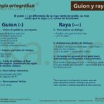 Diferencia entre guion y raya